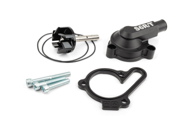Water Pump high flow with cover Stage6 R/T Black Derbi Euro 3 / Euro 4