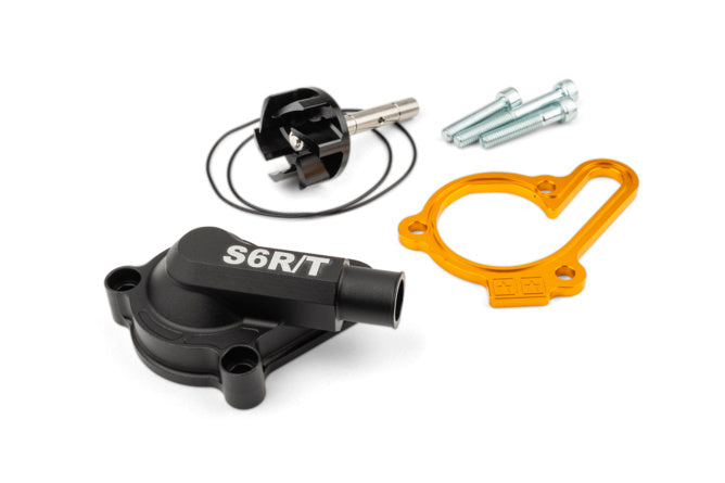 Water Pump high flow with cover Stage6 R/T Yellow Derbi Euro 3 / Euro 4